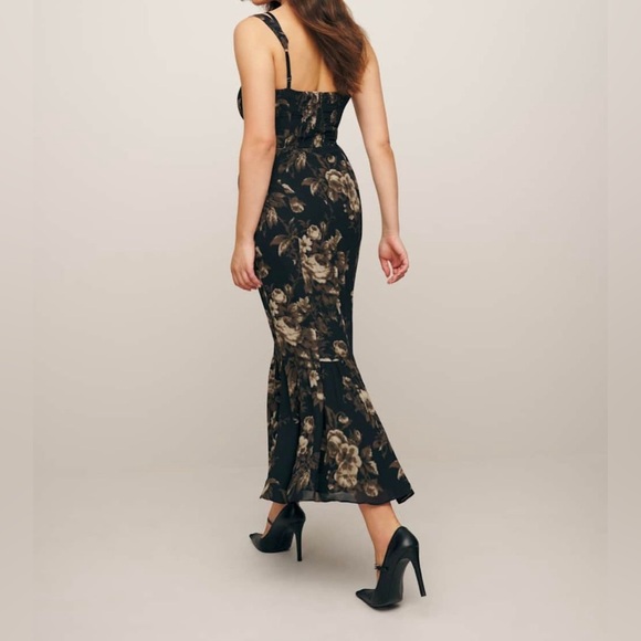 Reformation Irisa Maxi Sleveless Dress in Grand Dame size 14 - Picture 5 of 11